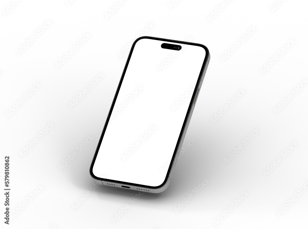 Poster Mock up of smartphone - 3d rendering