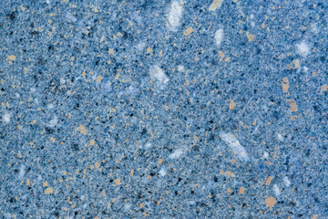 Wall terrazzo texture gray blue of stone granite black white background marble surface pattern sandstone small have mixed sand tile background.