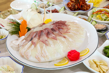 South Korea seafood raw fish sashimi