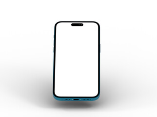 Smartphone frame less blank screen. Mockup generic device.