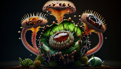 Obraz premium Carnivorous_plant_cohesive
