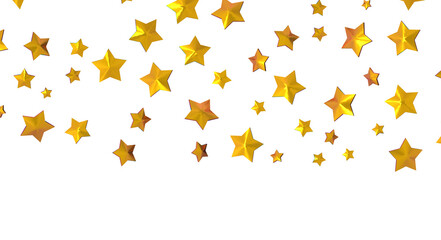 XMAS Stars - stars. Confetti celebration, Falling golden abstract decoration for party, birthday celebrate,