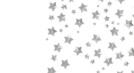 XMAS Stars - Festive christmas card. Isolated illustration white background. -