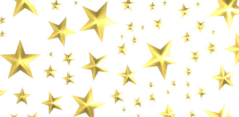 XMAS Stars - Festive christmas card. Isolated illustration white background. -