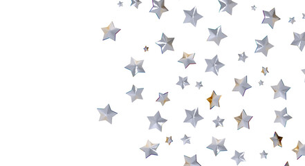 XMAS Stars - Festive christmas card. Isolated illustration white background. -