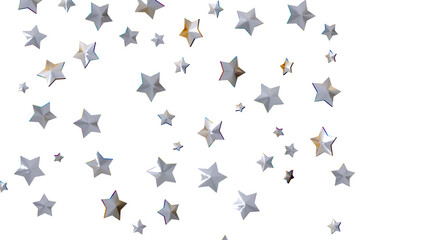 XMAS Stars - Festive christmas card. Isolated illustration white background. -