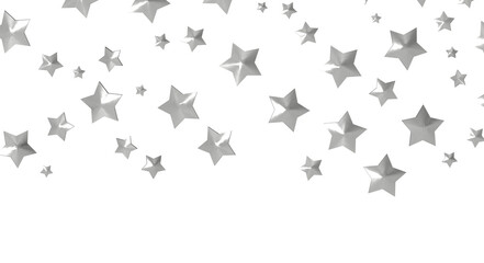 XMAS Stars - Festive christmas card. Isolated illustration white background. -