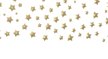 XMAS stars. Confetti celebration, Falling golden abstract decoration for party, birthday celebrate,