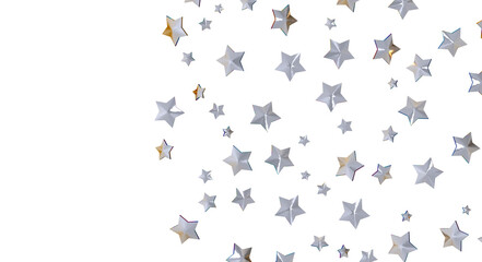 XMAS A gray whirlwind of golden snowflakes and stars. New