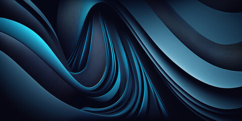 artistic abstract blue, dark blue contrast, blue gradient, canvas background, Generative AI
