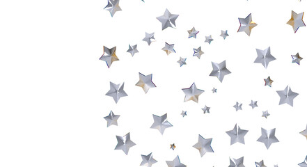 XMAS A gray whirlwind of golden snowflakes and stars. New