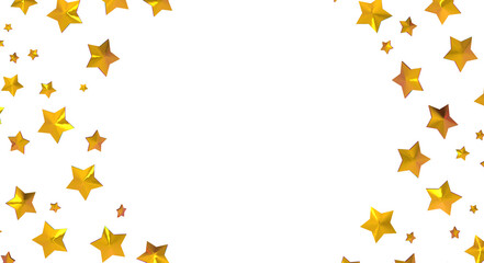 XMAS stars. Confetti celebration, Falling golden abstract decoration for party, birthday celebrate,