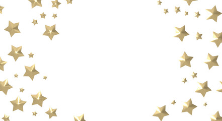XMAS stars. Confetti celebration, Falling golden abstract decoration for party, birthday celebrate,