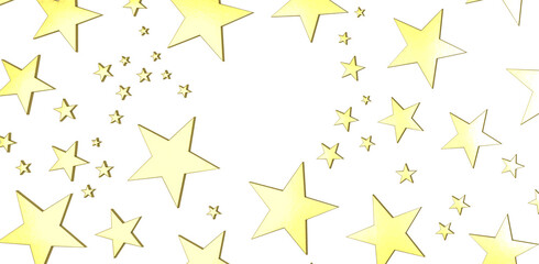 XMAS Stars - Festive christmas card. Isolated illustration white background. -