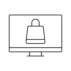 sale, computer, website, cart, online sale icon