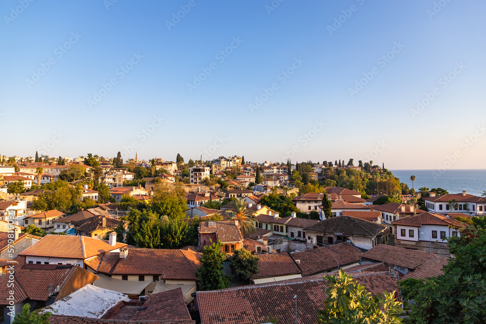 Wall mural old town in the centre of antalya city, turkey