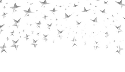 XMAS silver stars -