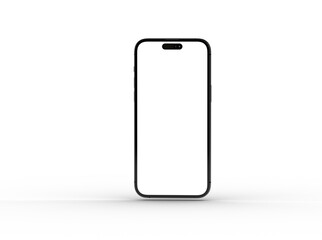 All-screen smartphone mockup isolated 3d