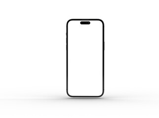All-screen smartphone mockup isolated 3d