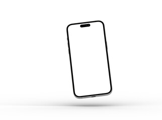 All-screen smartphone mockup isolated 3d