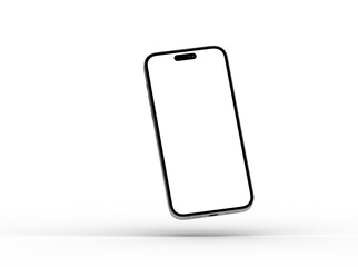 All-screen smartphone mockup isolated 3d