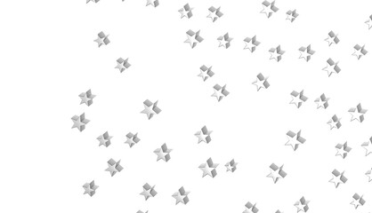 stars. Confetti celebration, Falling silver abstract decoration for party, birthday celebrate,