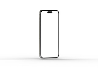 Smartphone frame less blank screen. Mockup generic device. 3d