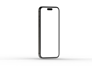 Smartphone frame less blank screen. Mockup generic device. 3d