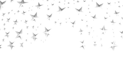 stars. Confetti celebration, Falling silver abstract decoration for party, birthday celebrate,