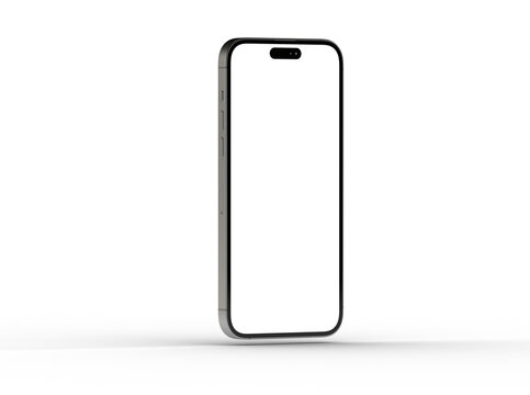 recommend clip art: Modern glass smartphone hanging over the table