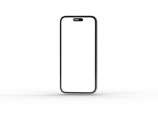 Smartphone frame less blank screen. Mockup generic device. 3d