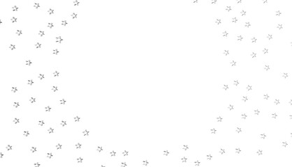 XMAS Stars - stars. Confetti celebration, Falling silver abstract decoration for party, birthday celebrate,