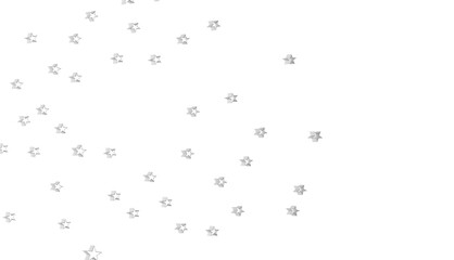 XMAS Holiday silver decoration, glitter frame isolated -