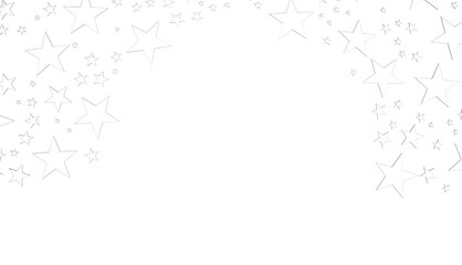 XMAS Holiday silver decoration, glitter frame isolated -