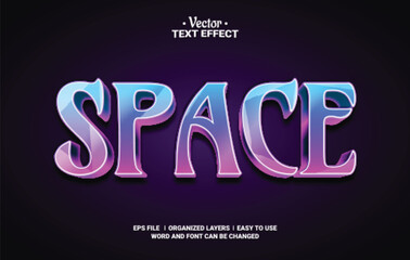 Space Editable Vector Text Effect.