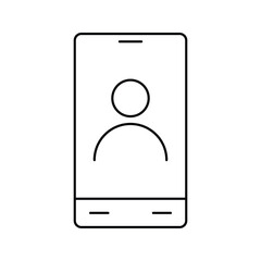 mobile, selfie, selfie in mobile icon