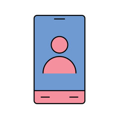 mobile, selfie, selfie in mobile icon