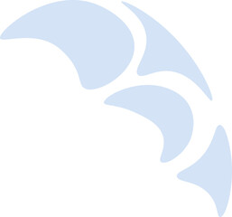 Abstract blue color element for decoration.