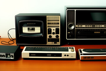 Various devices popular in the 90s.