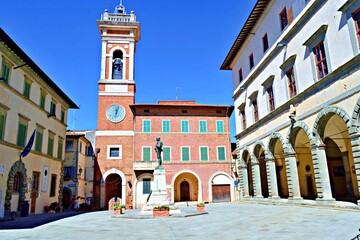 cityscape of Foiano della Chiana, medieval Tuscan village in the province of Arezzo, Italy