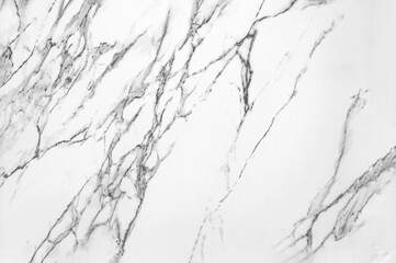 Texture of white marble with black and gray streaks, tiles imitate natural stone