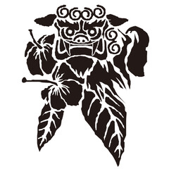 家紋風デザイン / シーサー