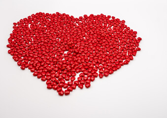 Cinnamon mini hearts in the shape of heart
