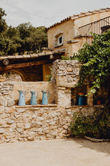 Décoration extérieure de la maison d'hôte provençale