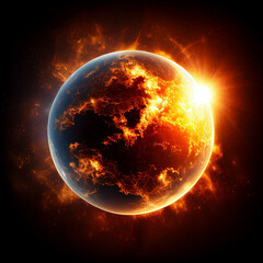 earth and sun, global warming