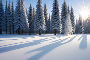 winter space of snow