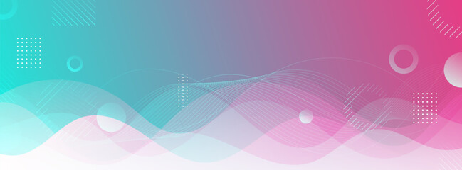 Banner background. colorful, gradient wave effect.geometric eps 10