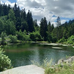 lake in the mountains