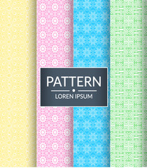 Geometric textile floral pattern background. Seamless geometric stylish pattern texture. Line Circle seamless ornamental elegant abstract patterns. Abstract geometric hexagonal 3d cubes pattern.