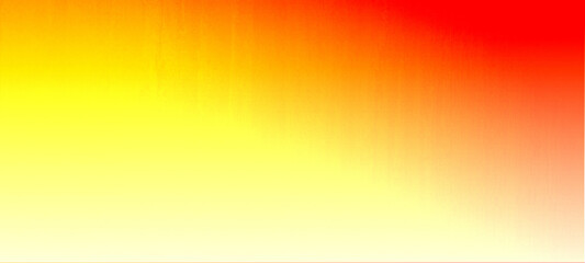 Yellow to Red gradient  panorama widescreen background, Elegant abstract texture design. Best suitable for your Ad, poster, banner, and various graphic design works
